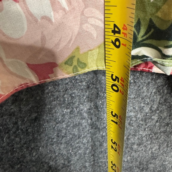 Moda Int'l Dress Women XS Floral Cold Shoulder Midi‎ Cottage Praire Garden Vtg - Picture 10 of 13